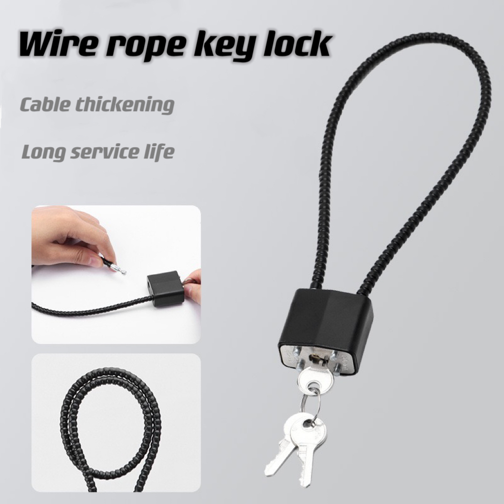 Cable Lock Flexible - 1 adet yumuşak çelik kablo anti-hırsızlık