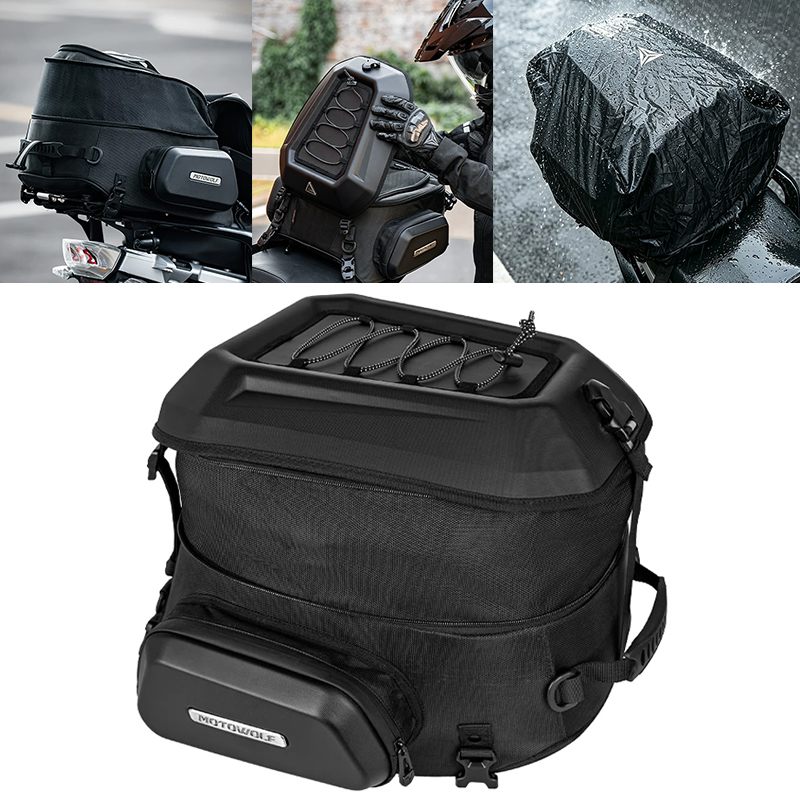 Panniers Waterproof Rear - 23-35L Su Geçirmez Motor Arka Koltuk