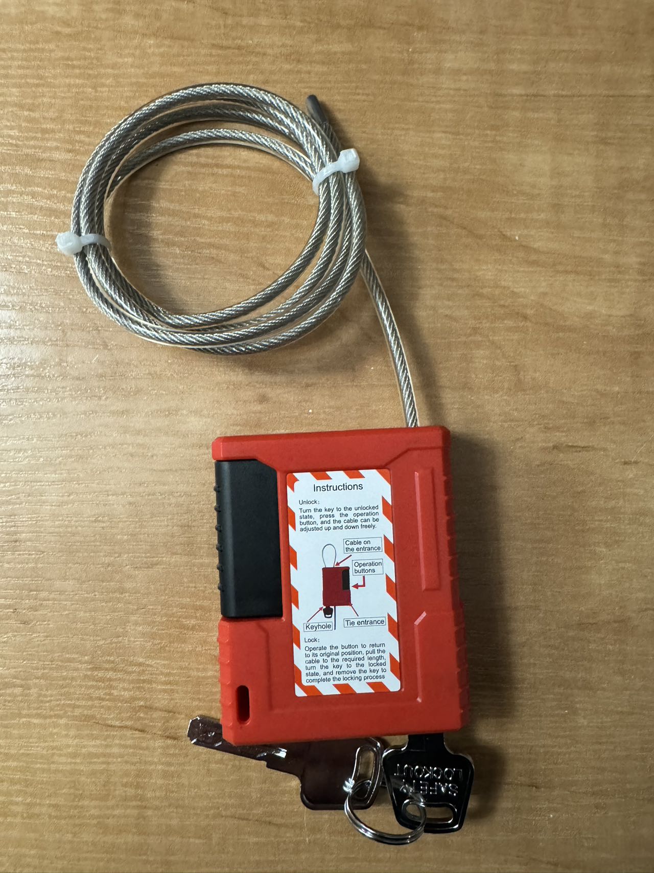 4mm kablo çapı 1m uzun kilitle - Cable Lock Flexible incelemesi ve fiyatı